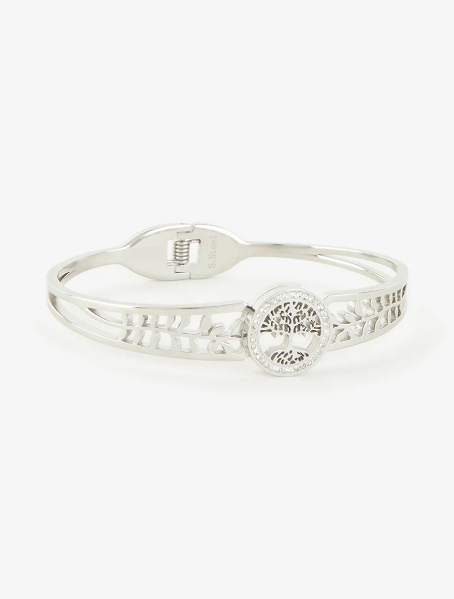 Boom des levens armband omgeven door witte zirkonen - Geld - Image 2