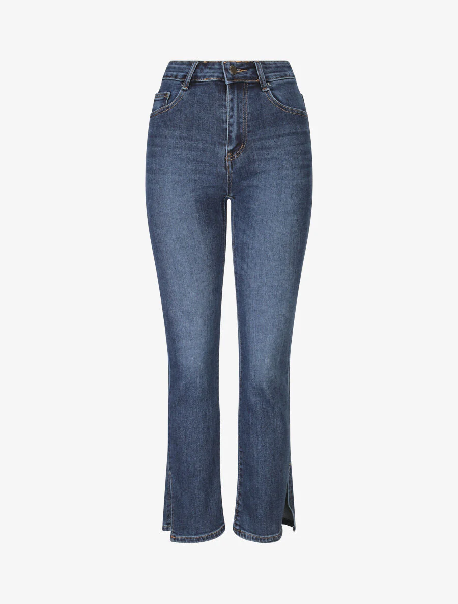 Bootcut jeans met standaard taille - Blauw