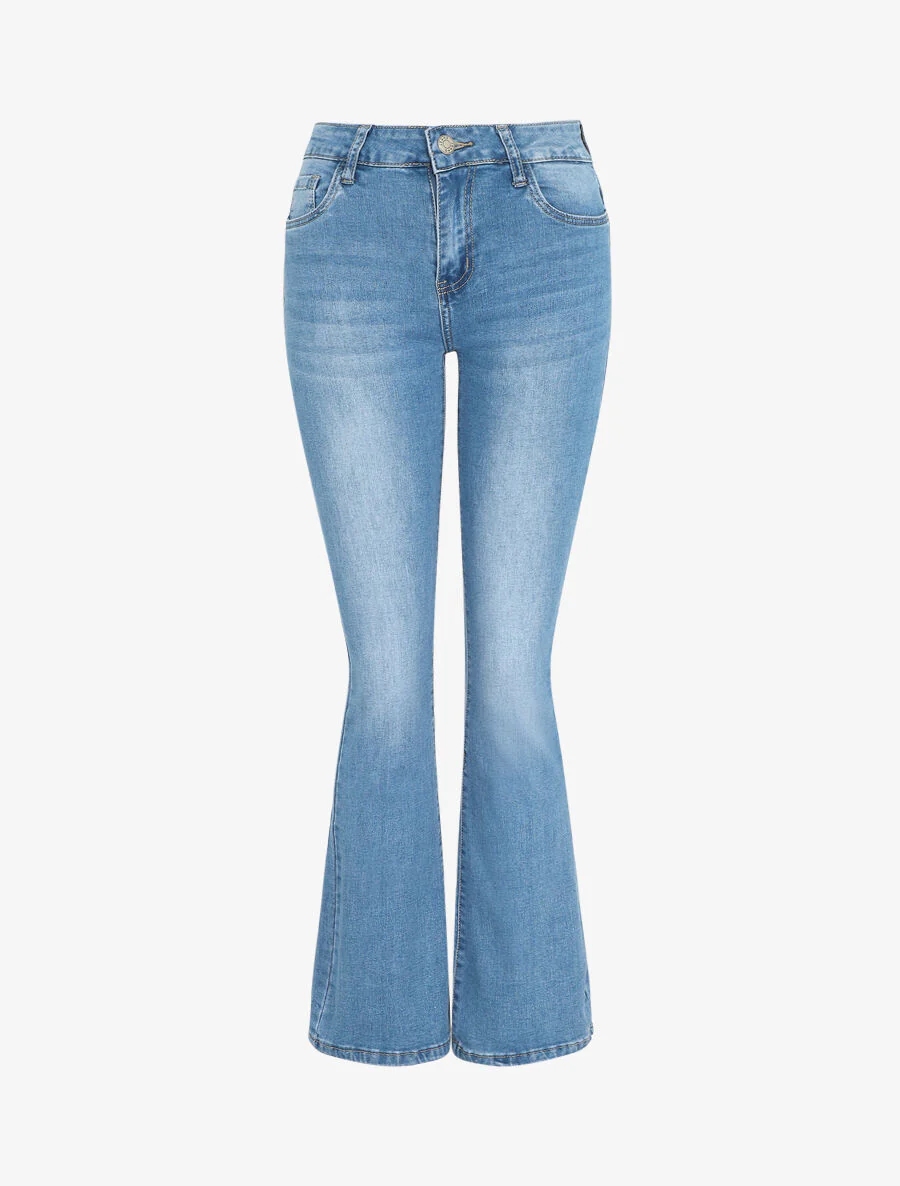 Bootcut jeans standaard maat - Blauw
