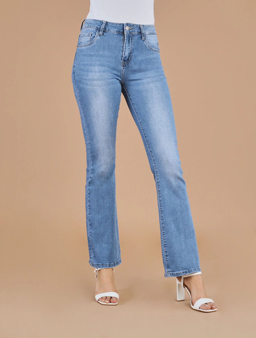 Bootcut jeans standaard maat - Blauw - Image 4