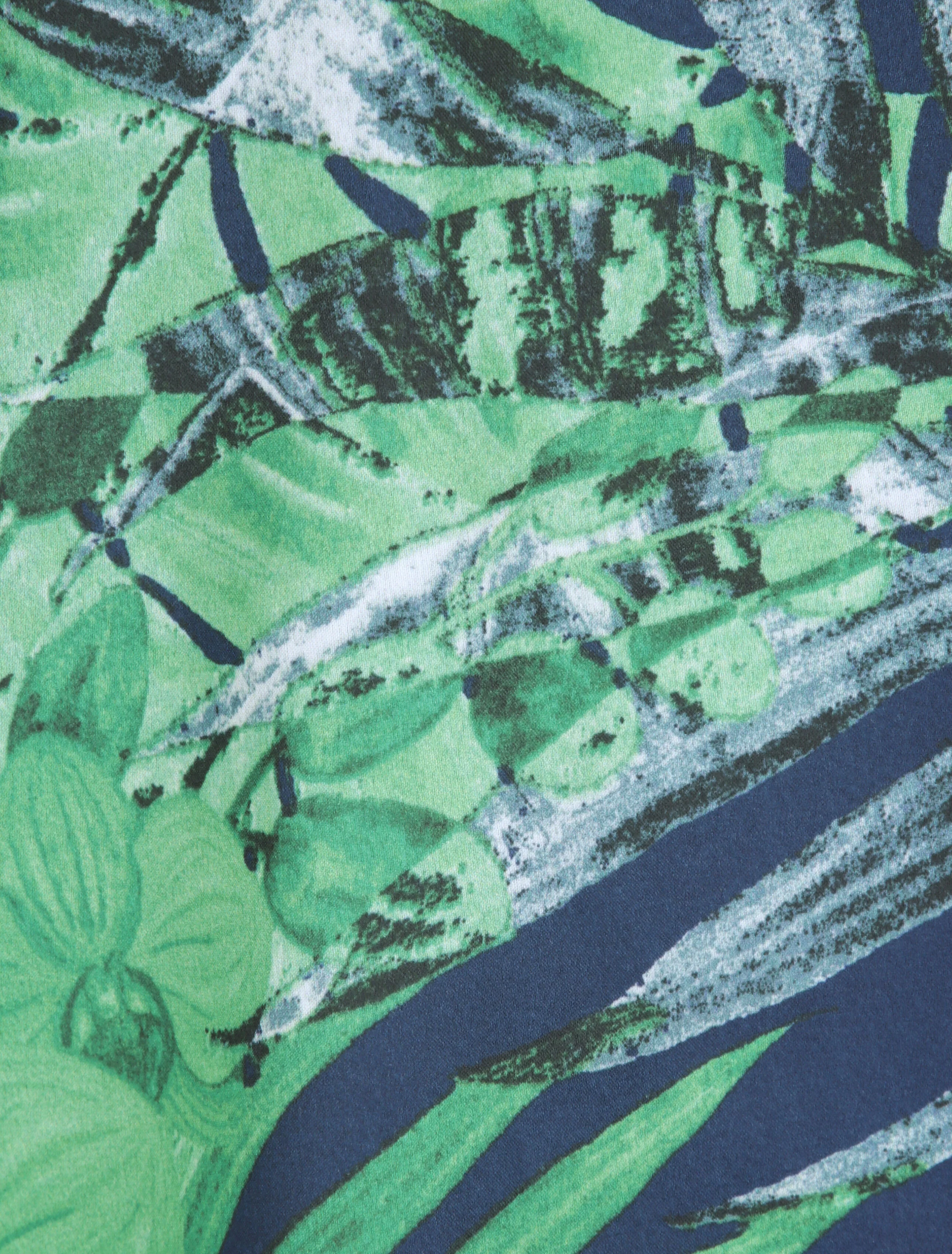 Bovenafdruk jungle met Amerikaanse kraag - marineblauw - Image 4