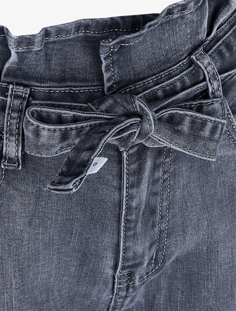 Jean boyfriend 7/8 met hoge taille - Antraciet - Image 5