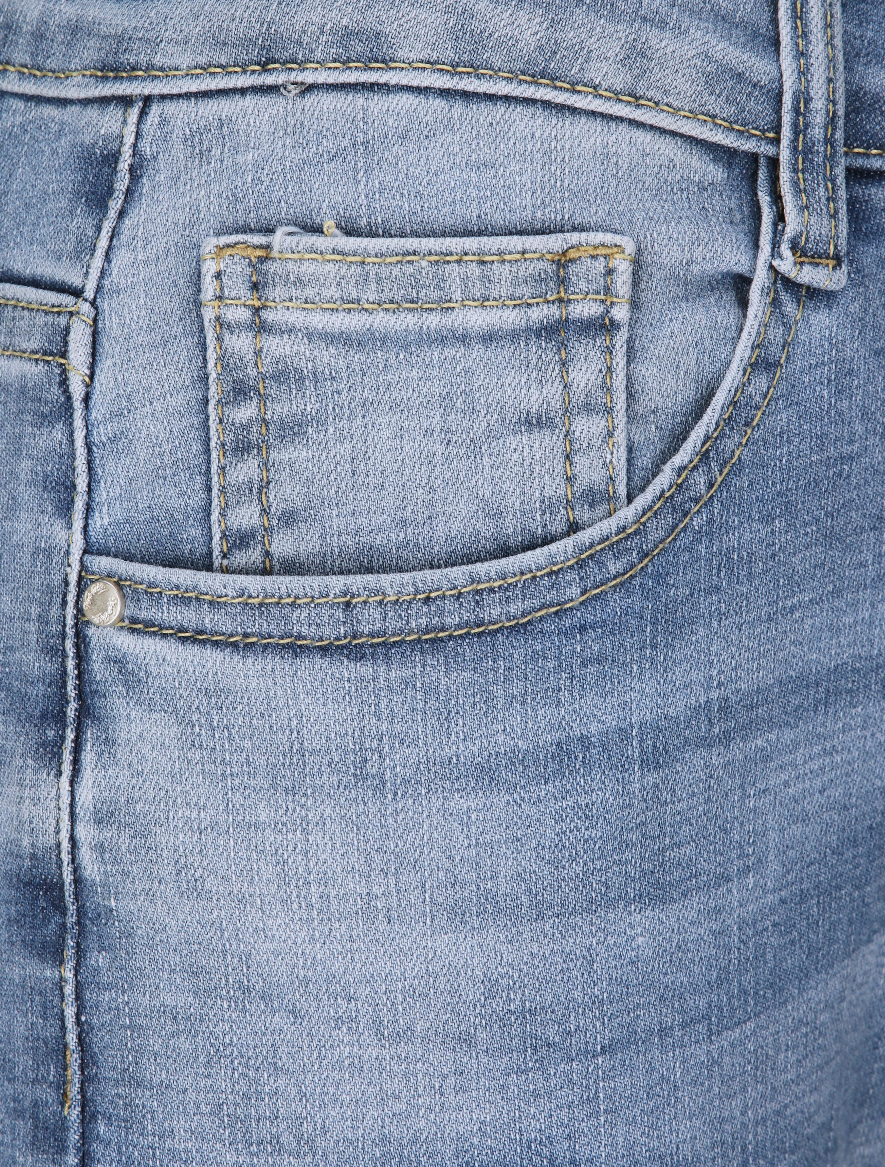 Jean boyfriend met hoge taille en gewassen - Lichtblauw - Image 3