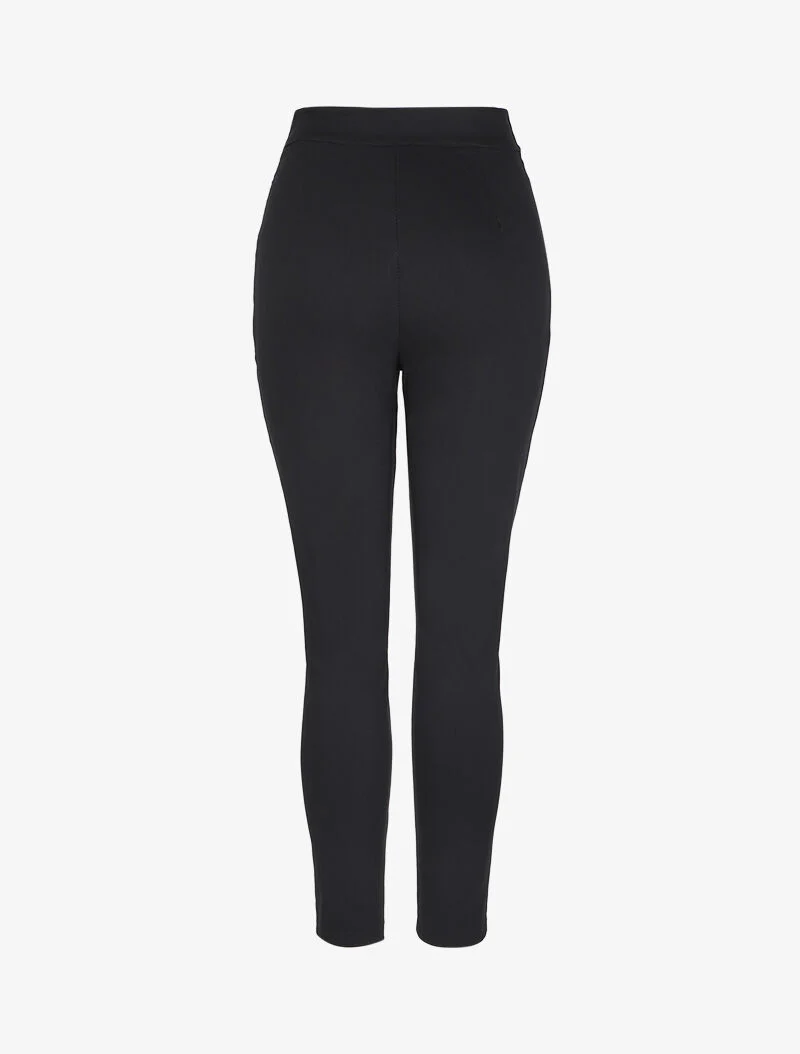 Empire broek met decoratieve knopen - Zwart - Image 2