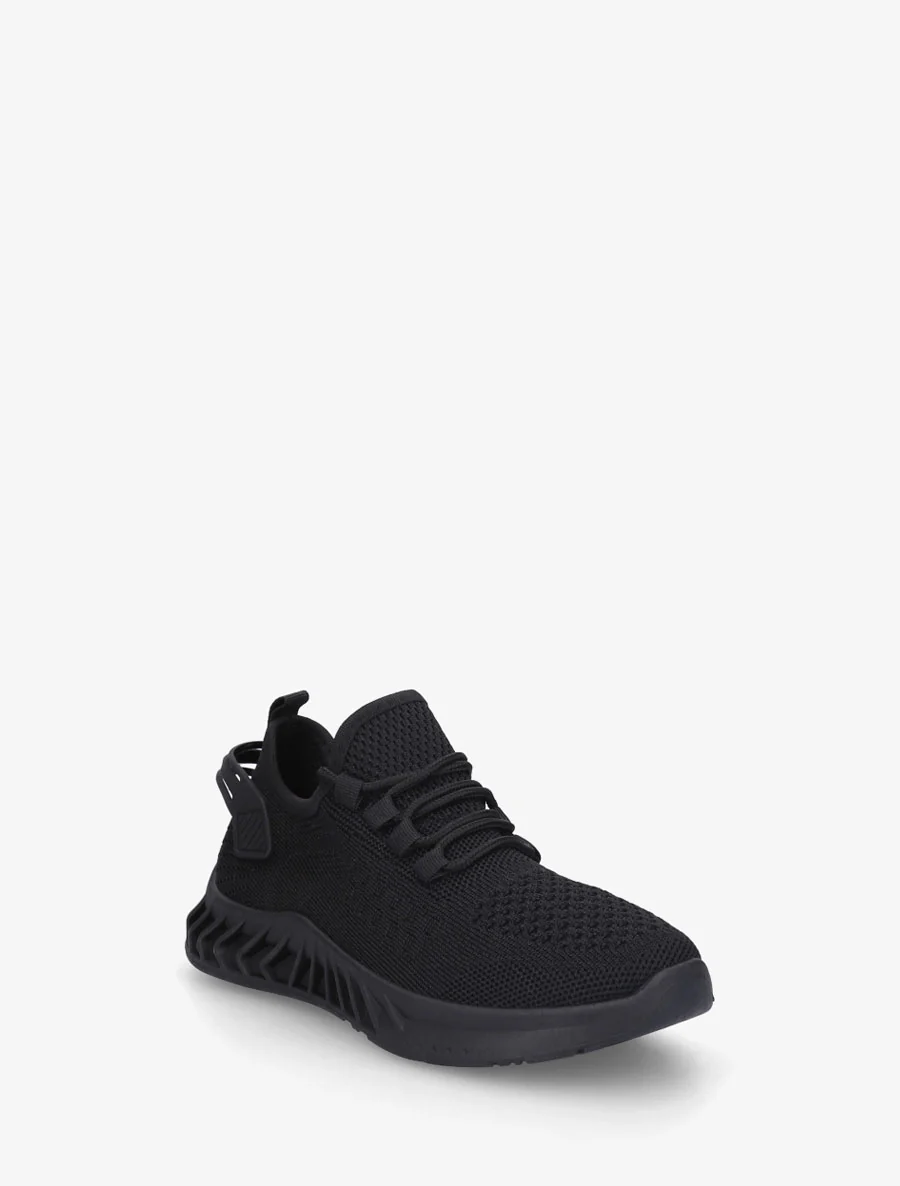 Canvas sneakers met tong - Zwart - Image 2