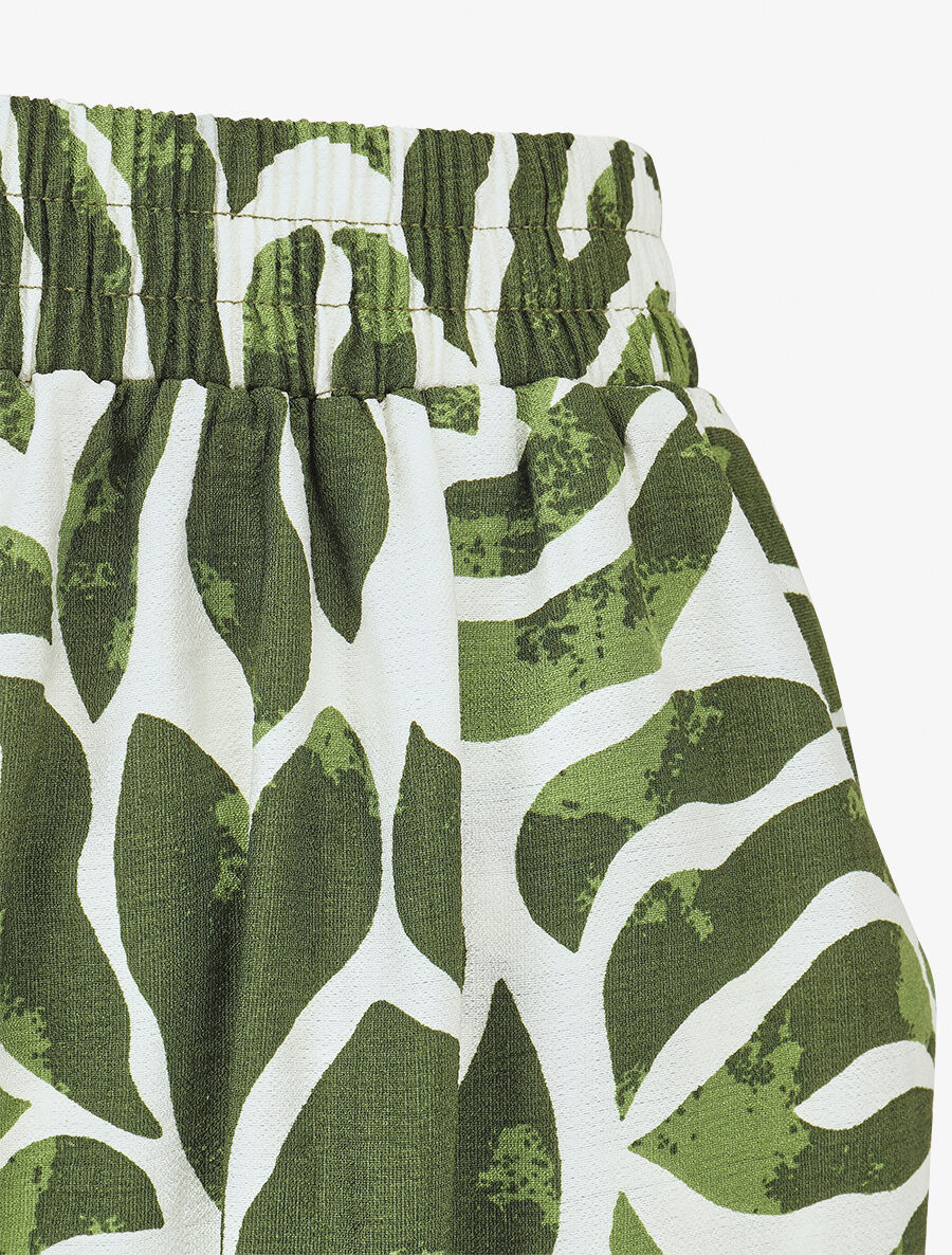 Caraco en broek met abstracte print - groen - Image 6
