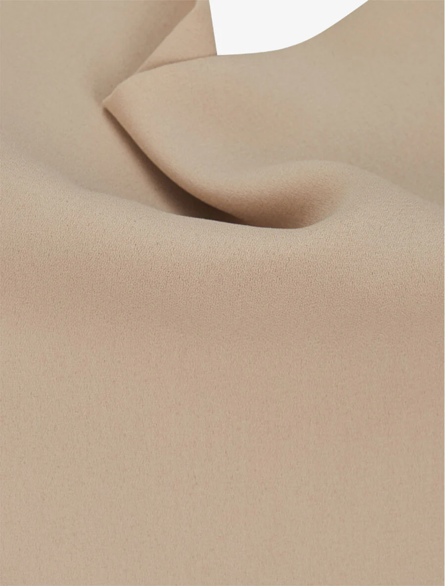 Caraco in voile met watervalhals - Beige - Image 3