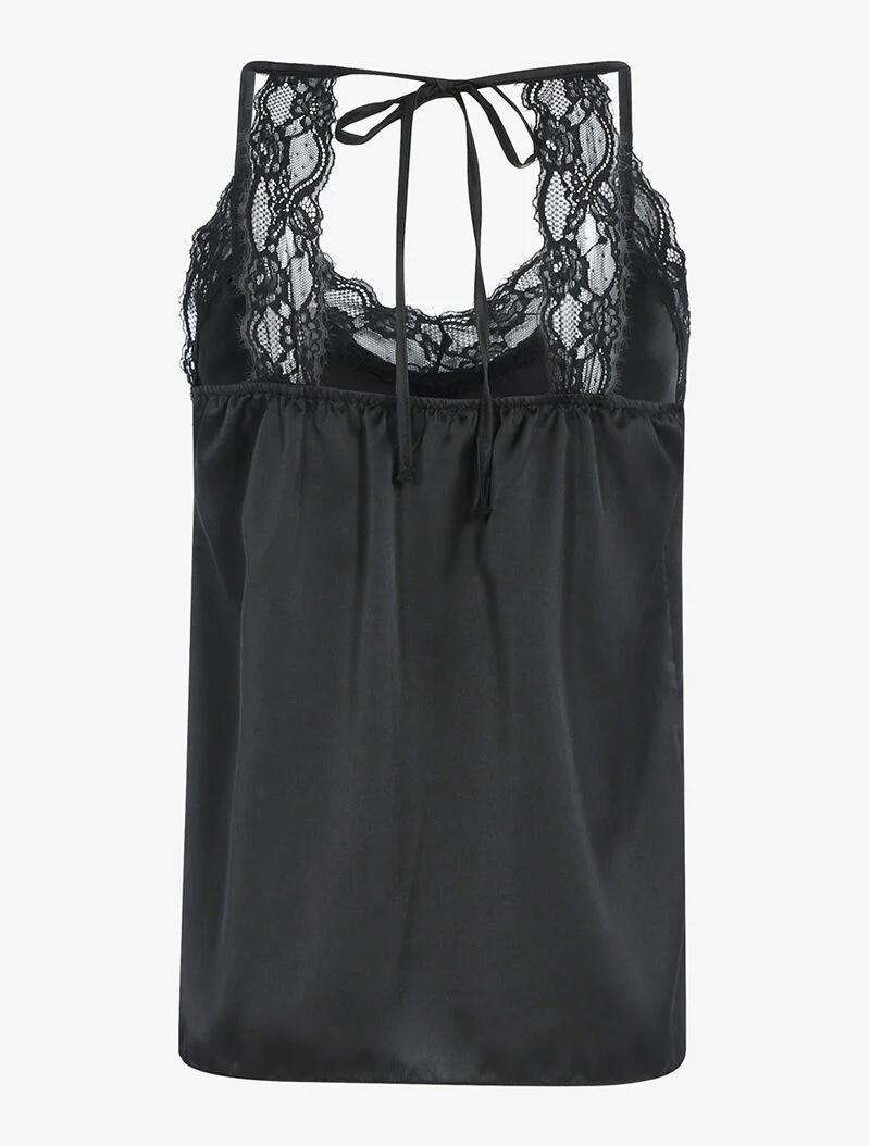 Racerback caraco - zwart - Image 2