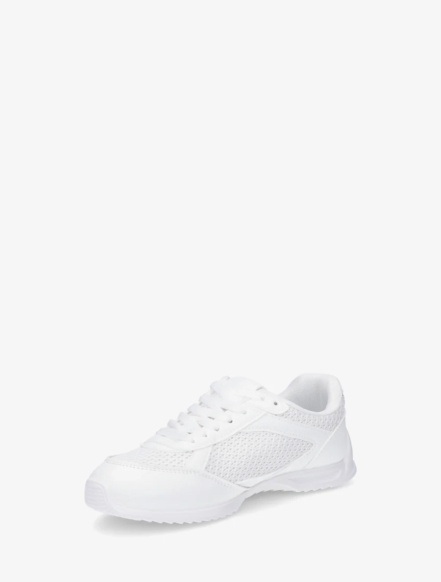 Casual sneakers van stof en imitatieleer - Wit - Image 3