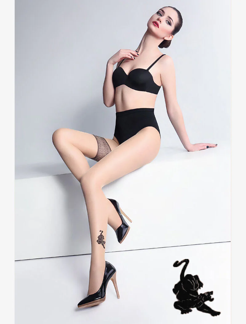 Twin Tiger panty 20 - zwart