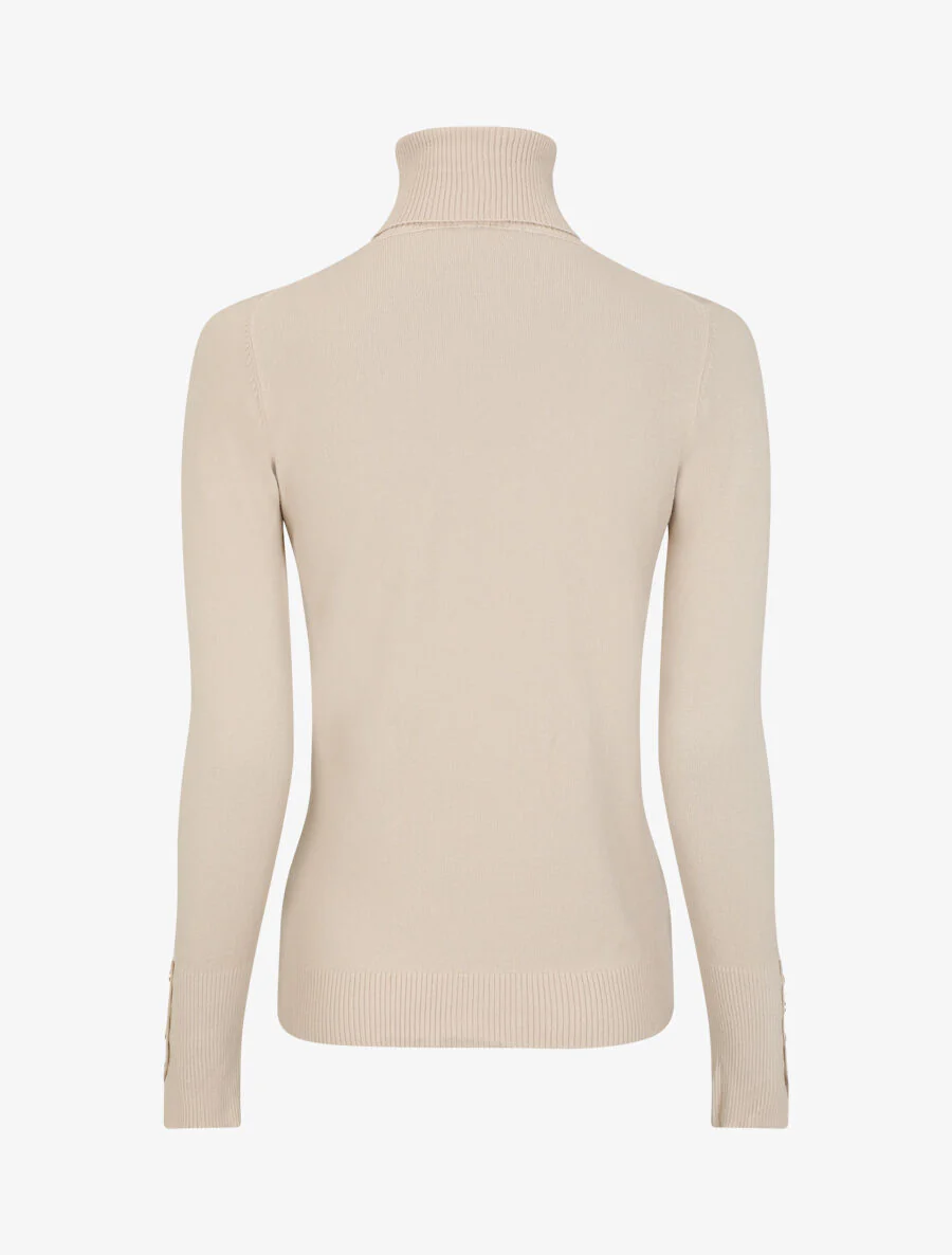 Coltrui met knopen onderaan de mouw - Beige - Image 2