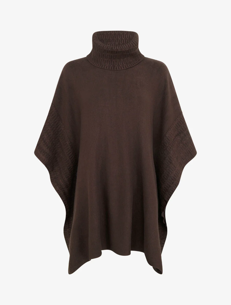 Coltrui poncho - Bruin