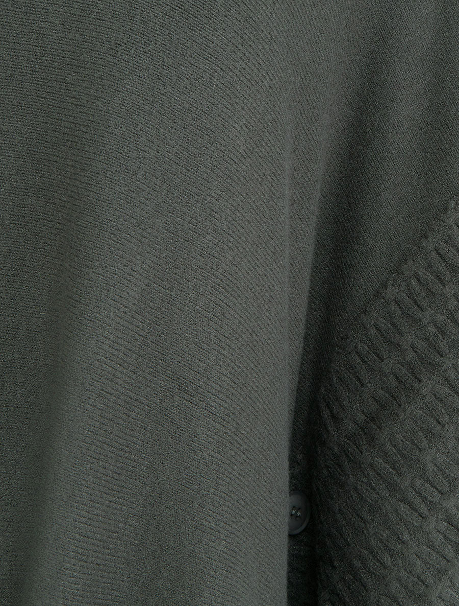Coltrui poncho - Donker kaki - Image 3
