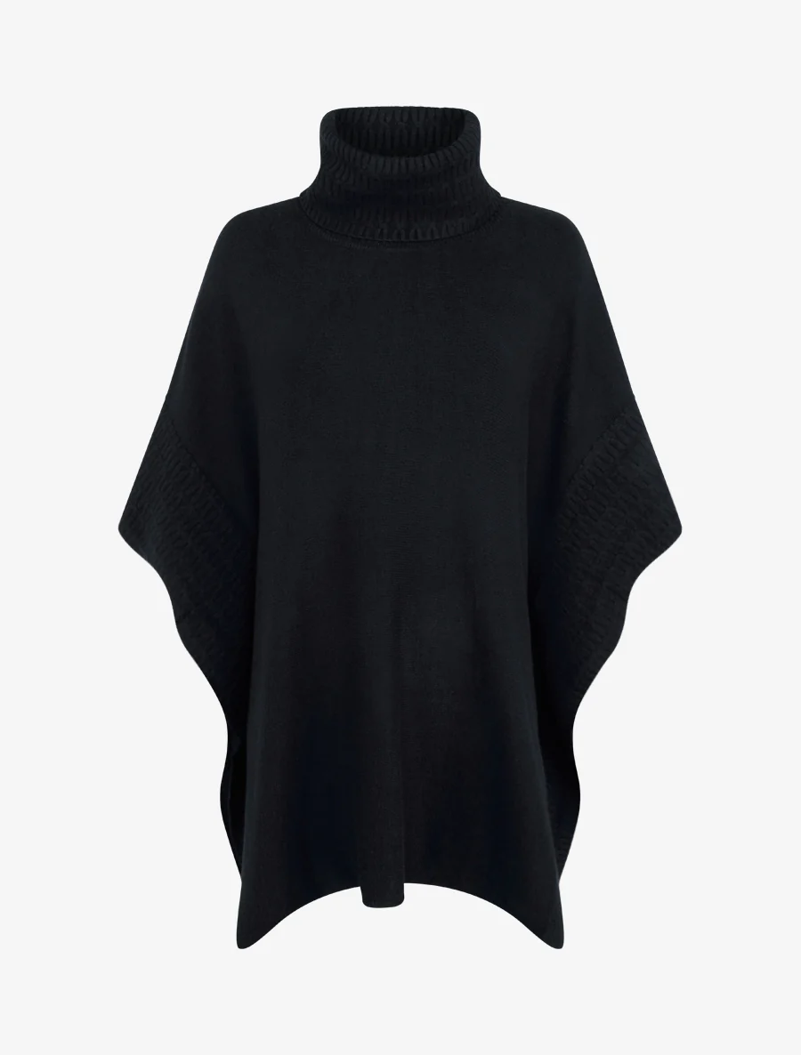 Coltrui poncho - Zwart