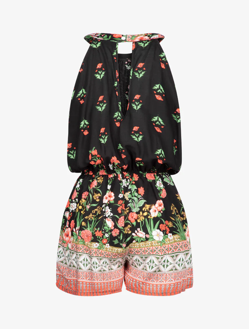 Combinatiepak met bloemen- en grafische prints - zwart - Image 2
