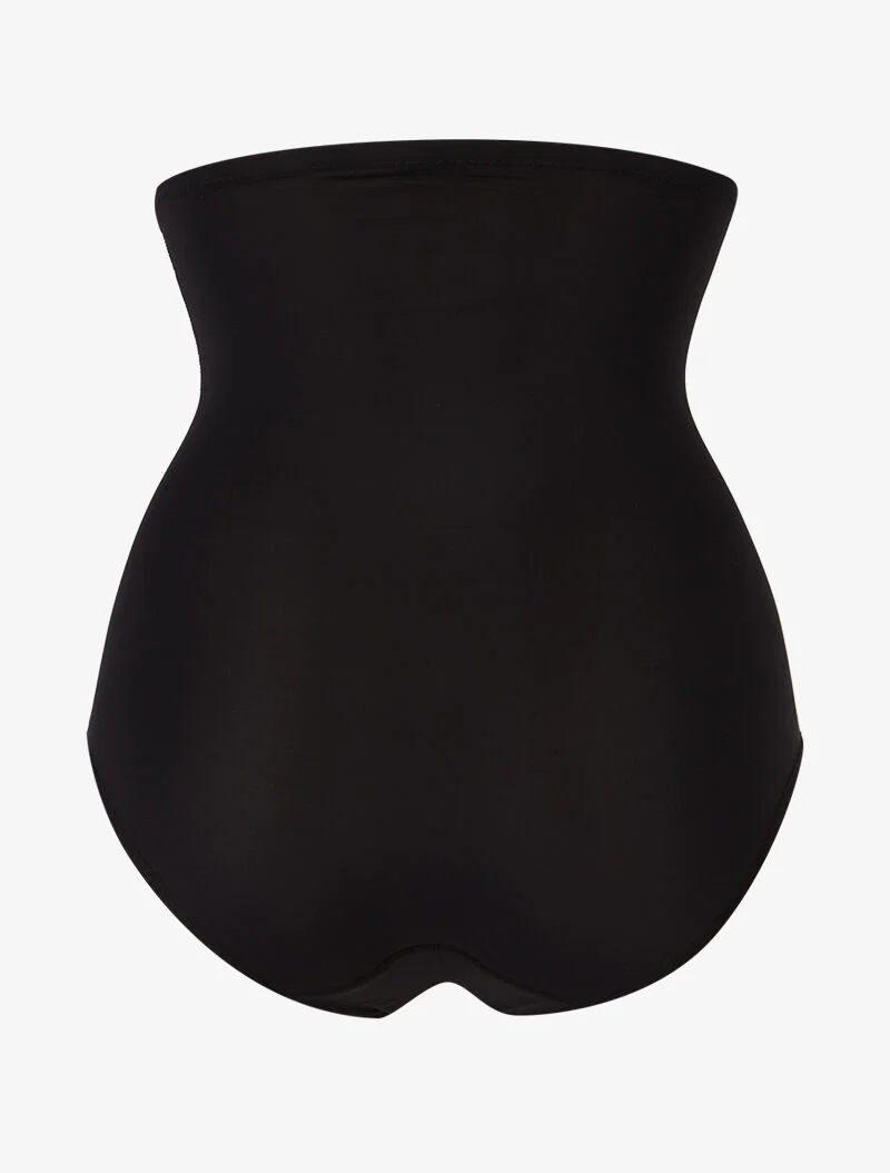Corrigerende slip met contrasterende naden - zwart - Image 2
