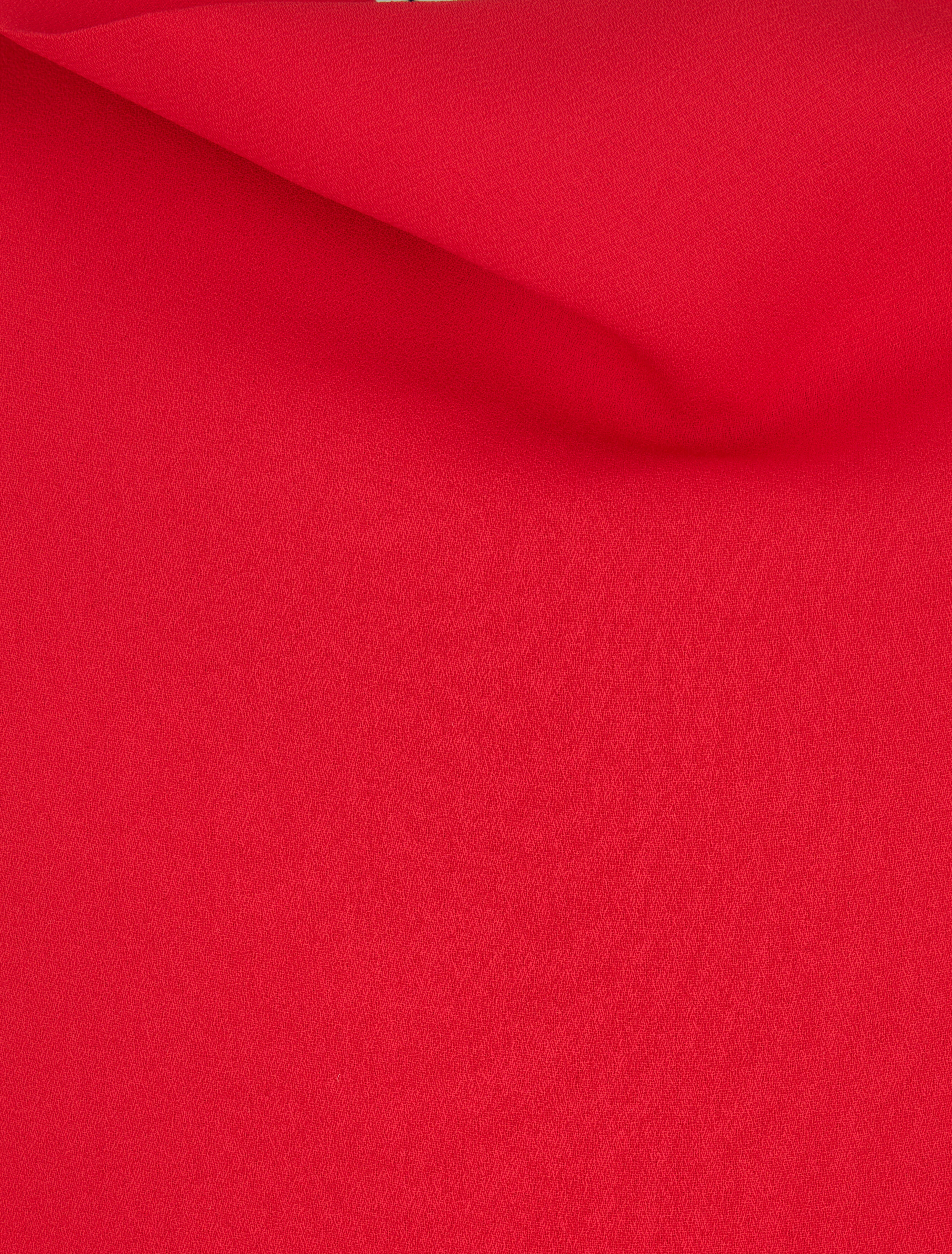 Caraco in voile met watervalhals - Rood - Image 3