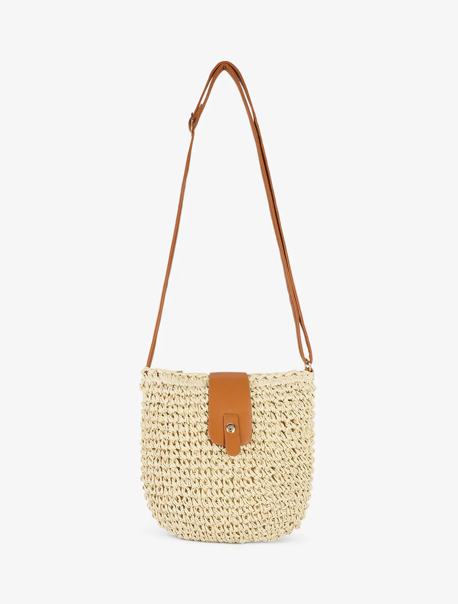 Delia schoudertas - beige