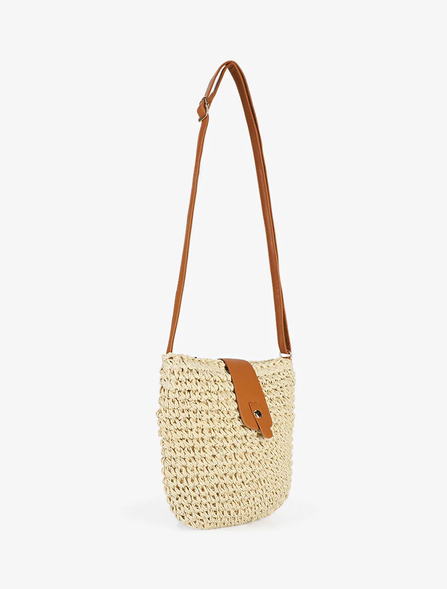 Delia schoudertas - beige - Image 3