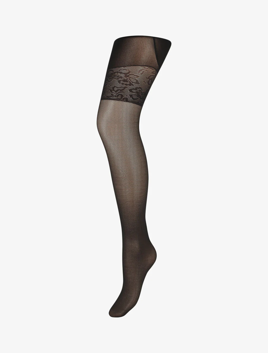 Gestileerde dijbeenpanty's - Zwart