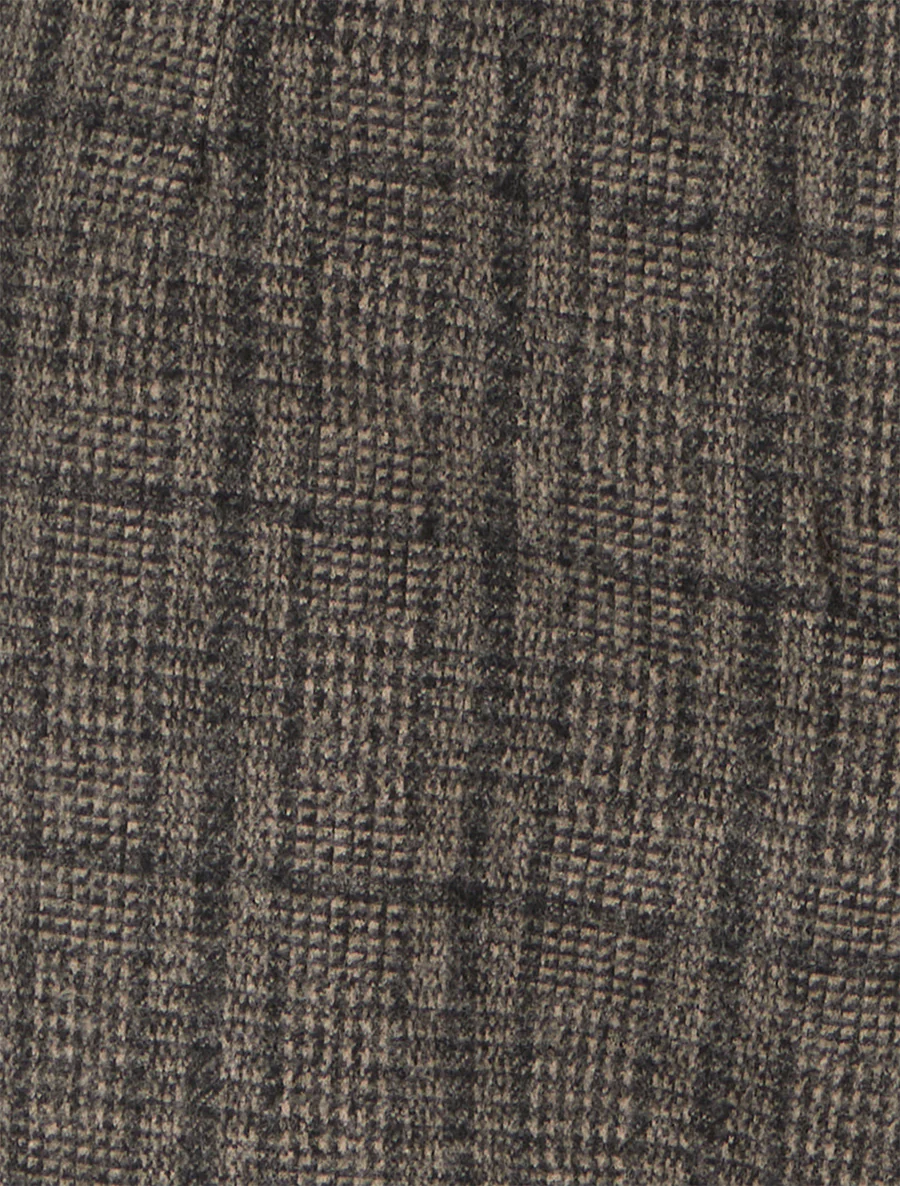 Dikke broek met tartanprint - Zwart - Image 3