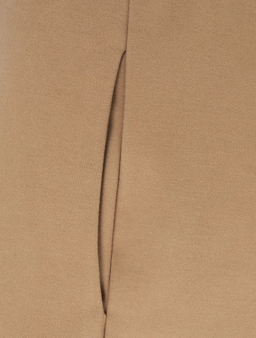 Dikke effen broek - Kameel - Image 3