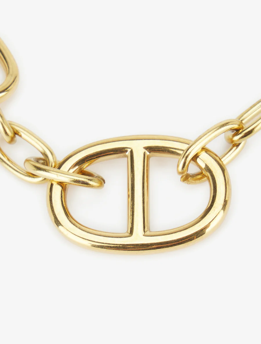 Dikke kettingarmband in marine stijl - Goud - Image 3
