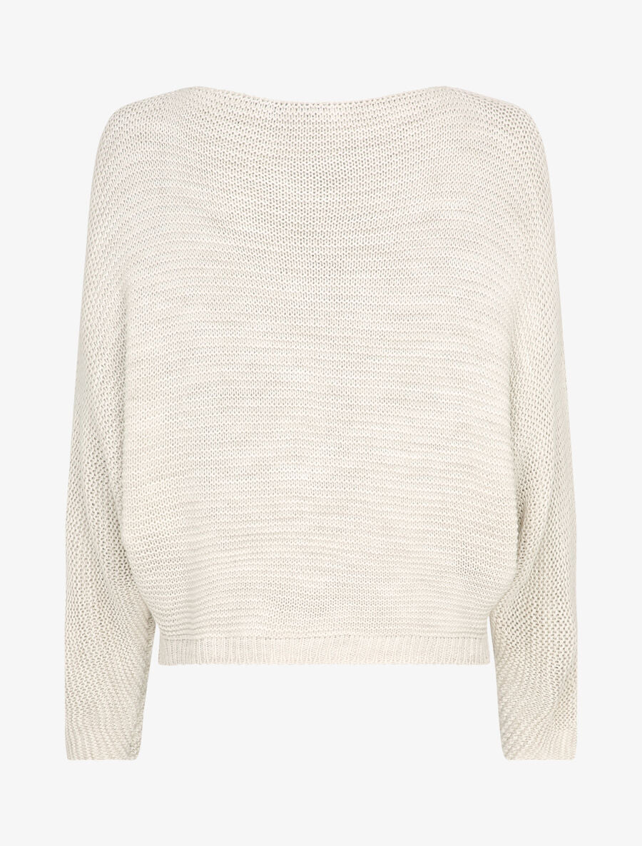 Dolmanmouwen trui - Beige - Image 2