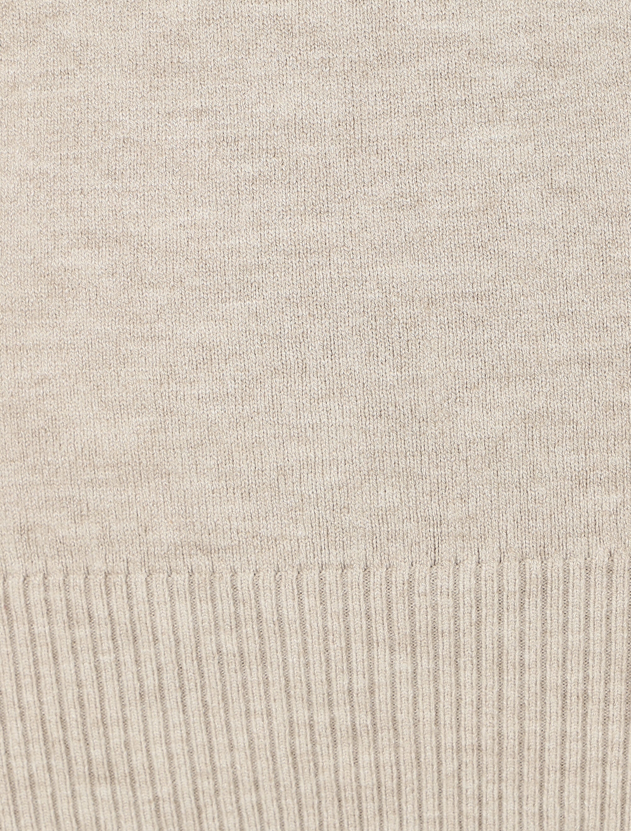 Dunne effen trui met slanke pasvorm - Beige - Image 3