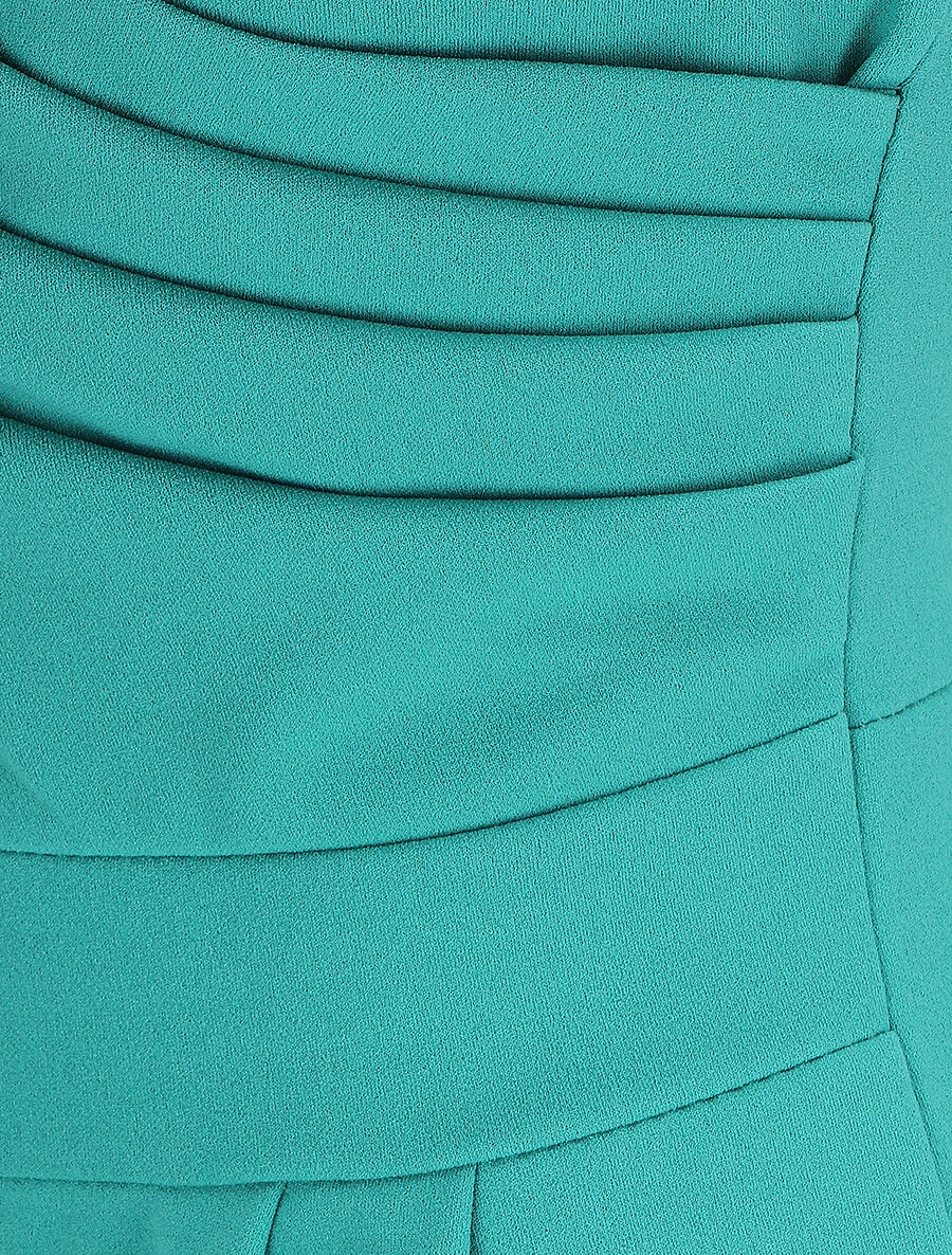 Een eenkleurige hartvormige jumpsuit - Turkoois - Image 3