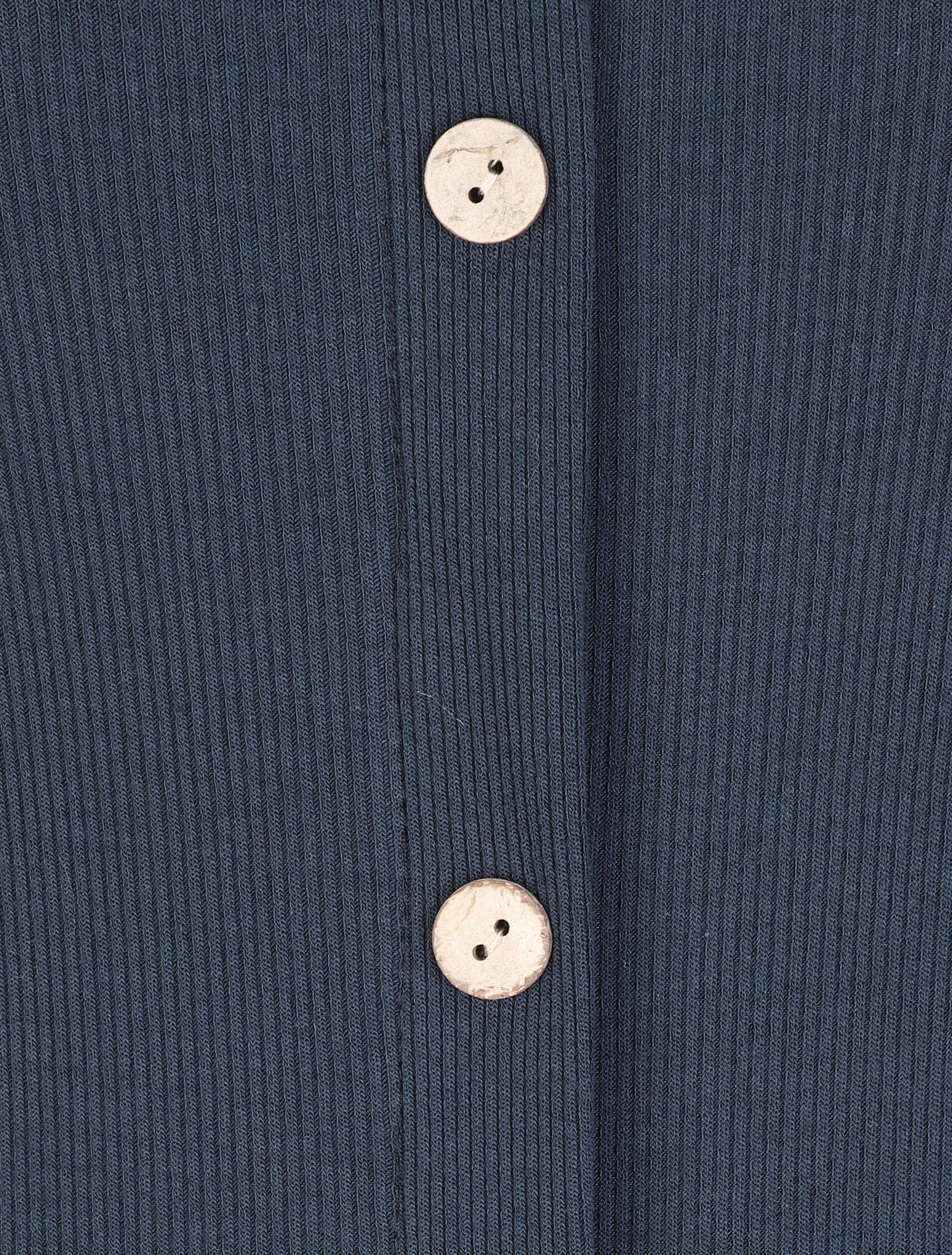Een effen lange jurk met korte mouwen - Blauw - Image 3