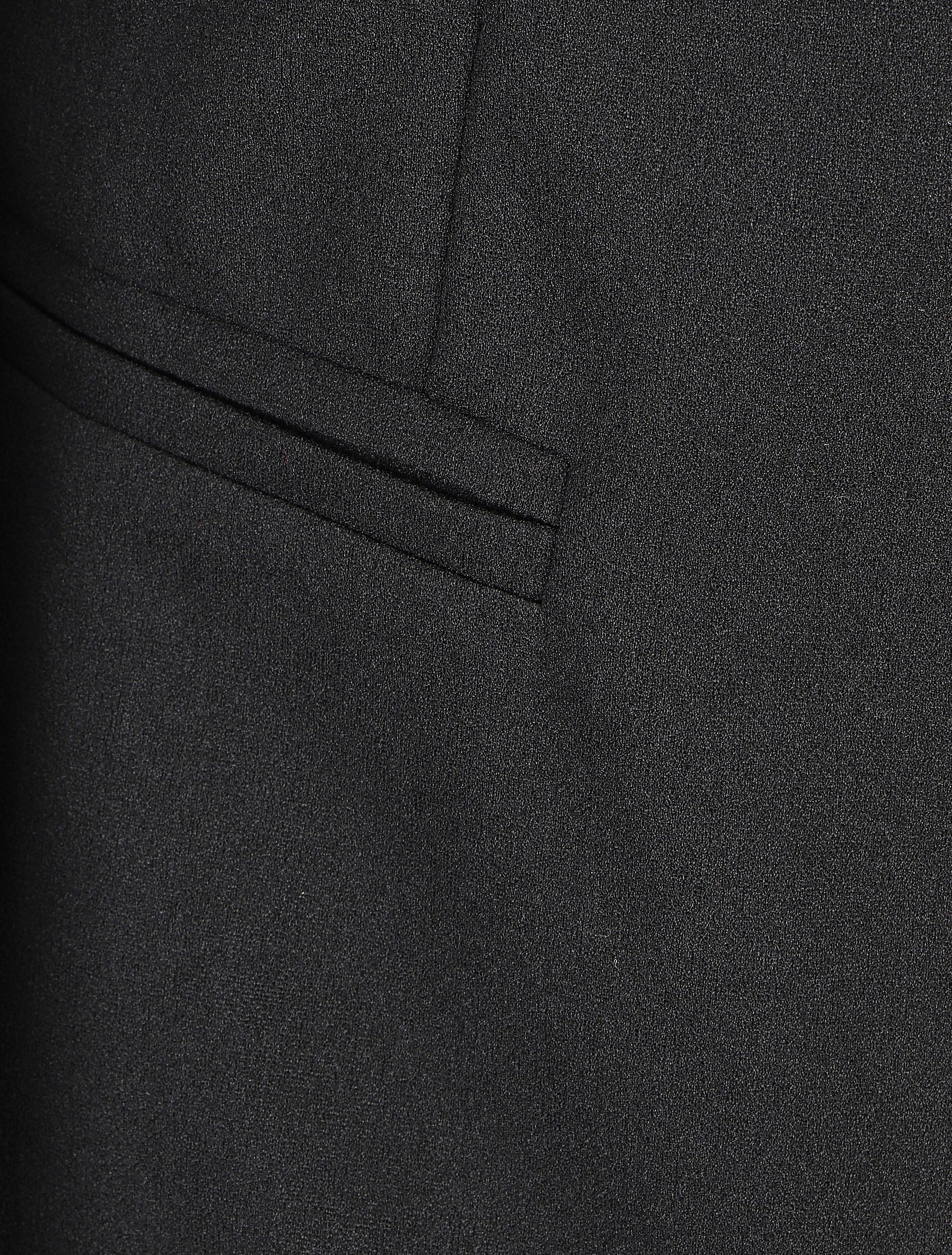 Effen blazer met gedrukte grafische revers - Zwart/camel - Image 3