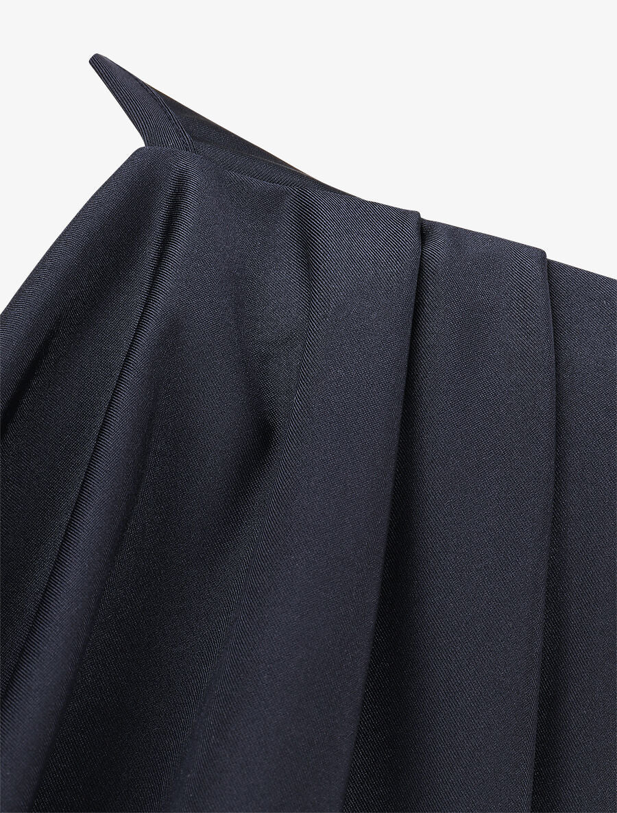 Effen body met ronde hals - Donkerblauw - Image 3