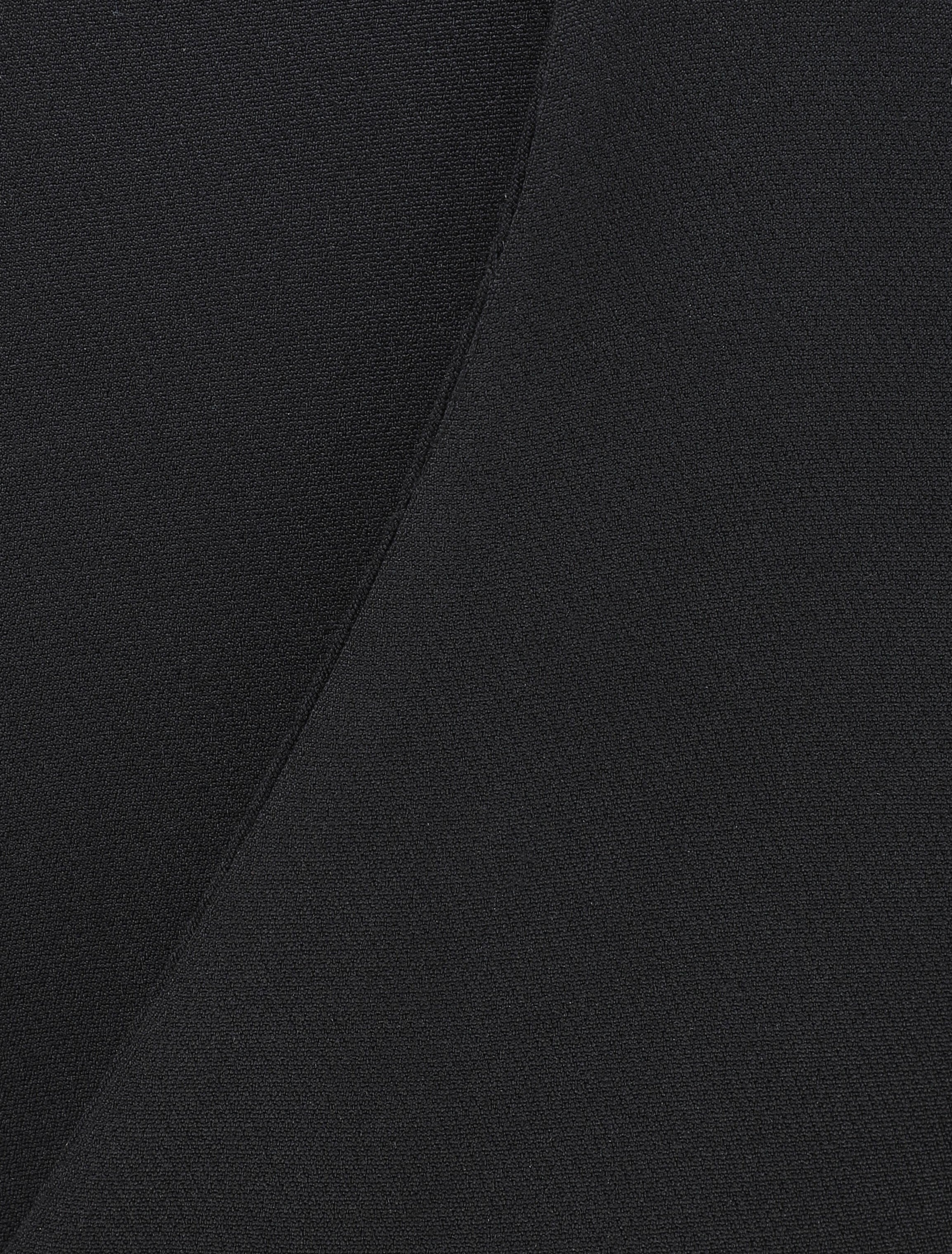 Effen broek met omgeslagen randen - Zwart - Image 3