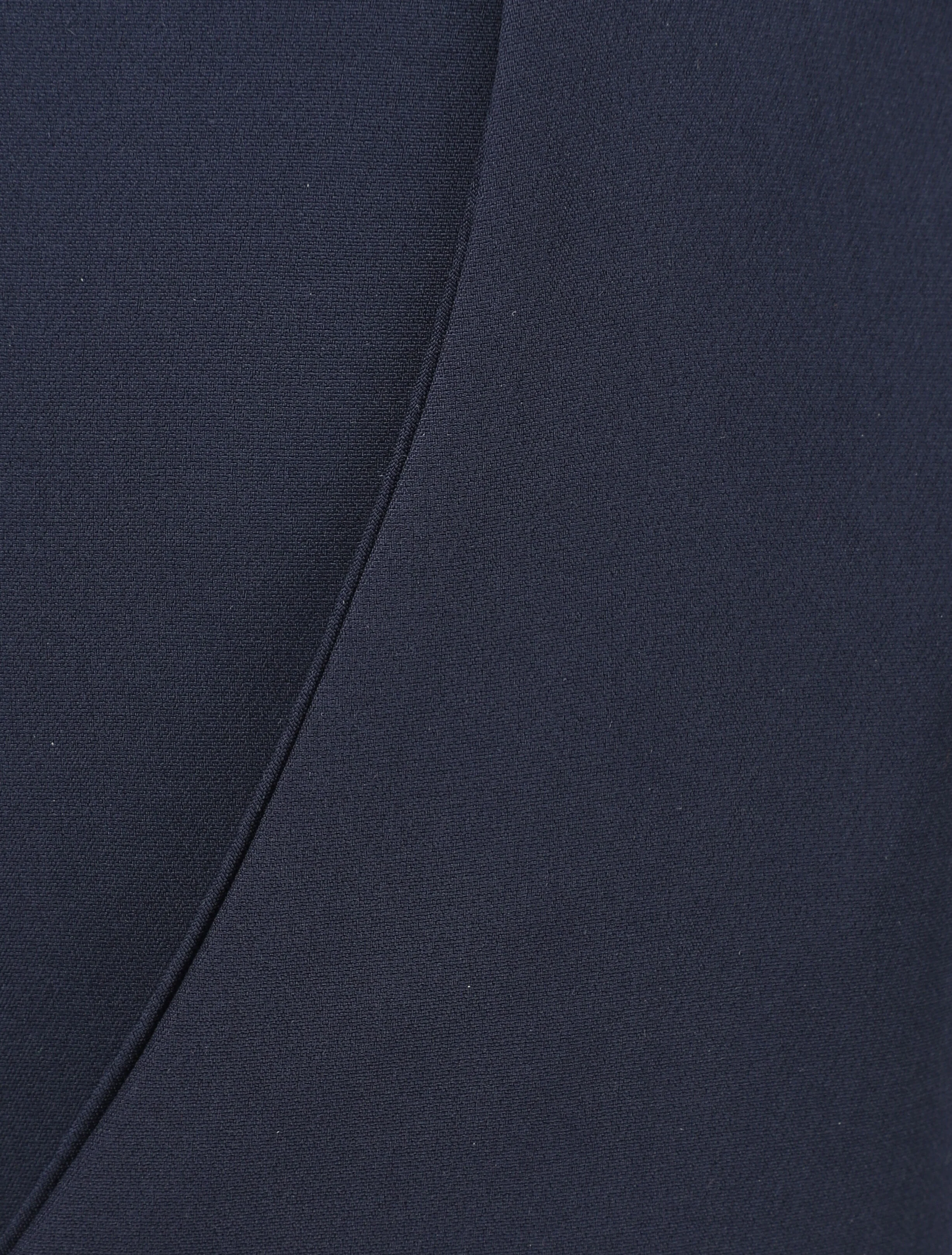 Effen broek met omgeslagen randen - Marine - Image 3