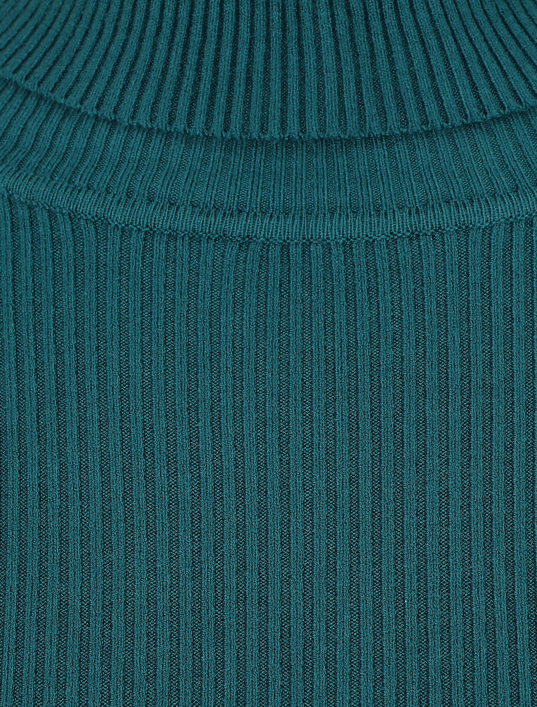 Effen coltrui met strakke pasvorm - Blauwgroen - Image 3