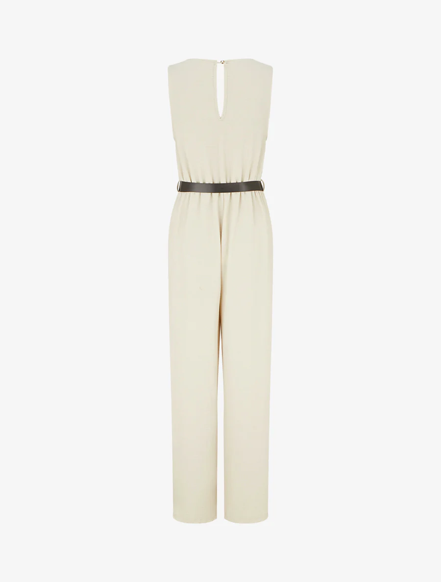 Effen combinatie met sierstuk inzet - Beige - Image 2