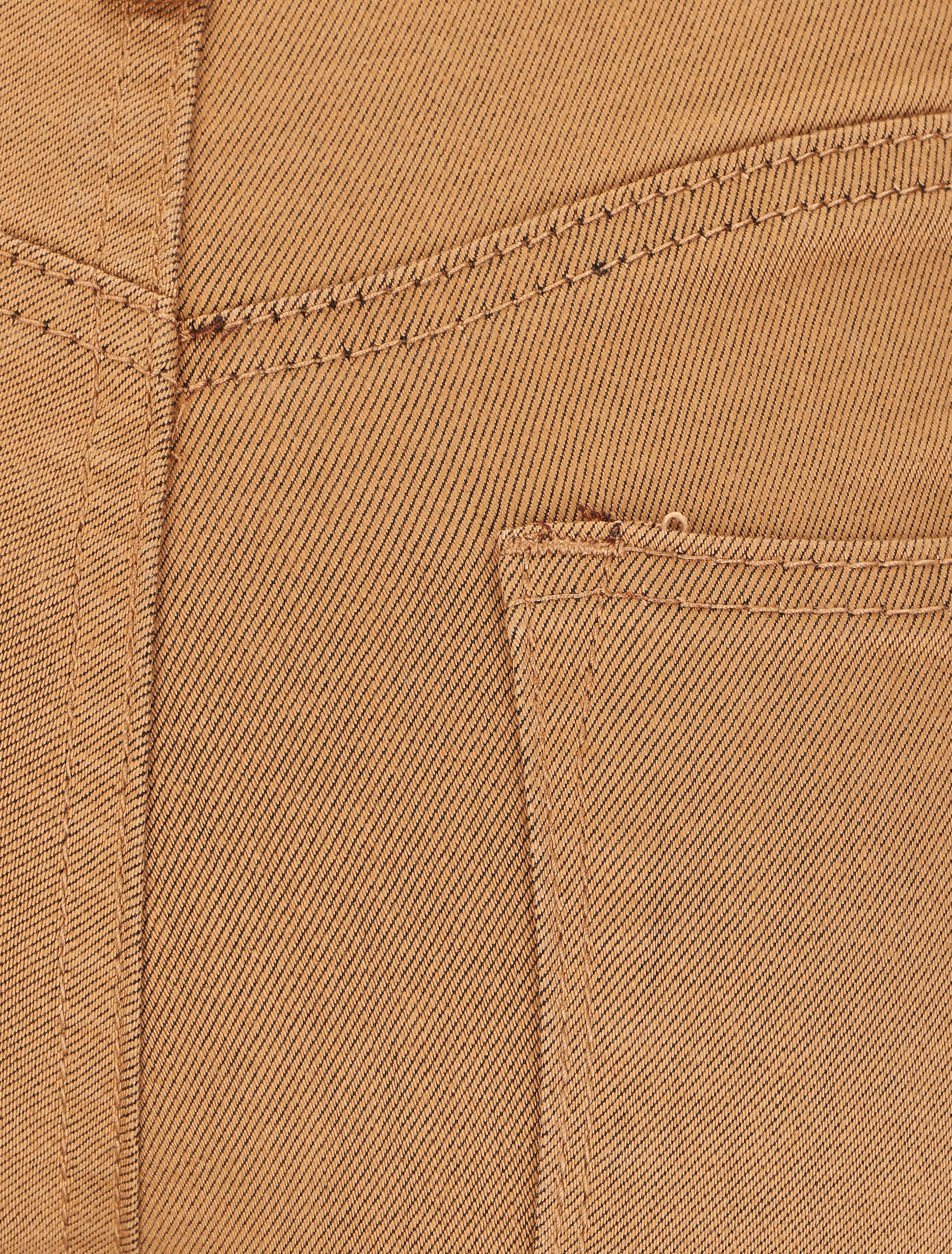 Effen flare jeans met standaard taille - Kameel - Image 3
