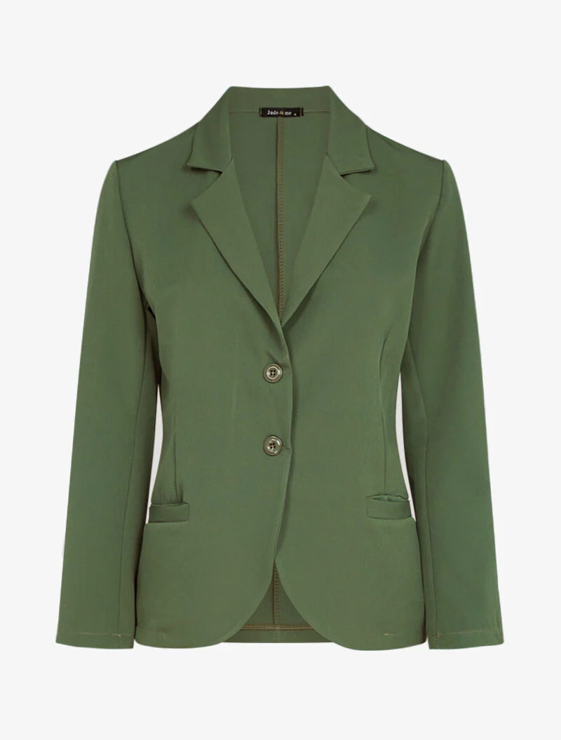 Effen fluïde blazer - kaki - Image 2