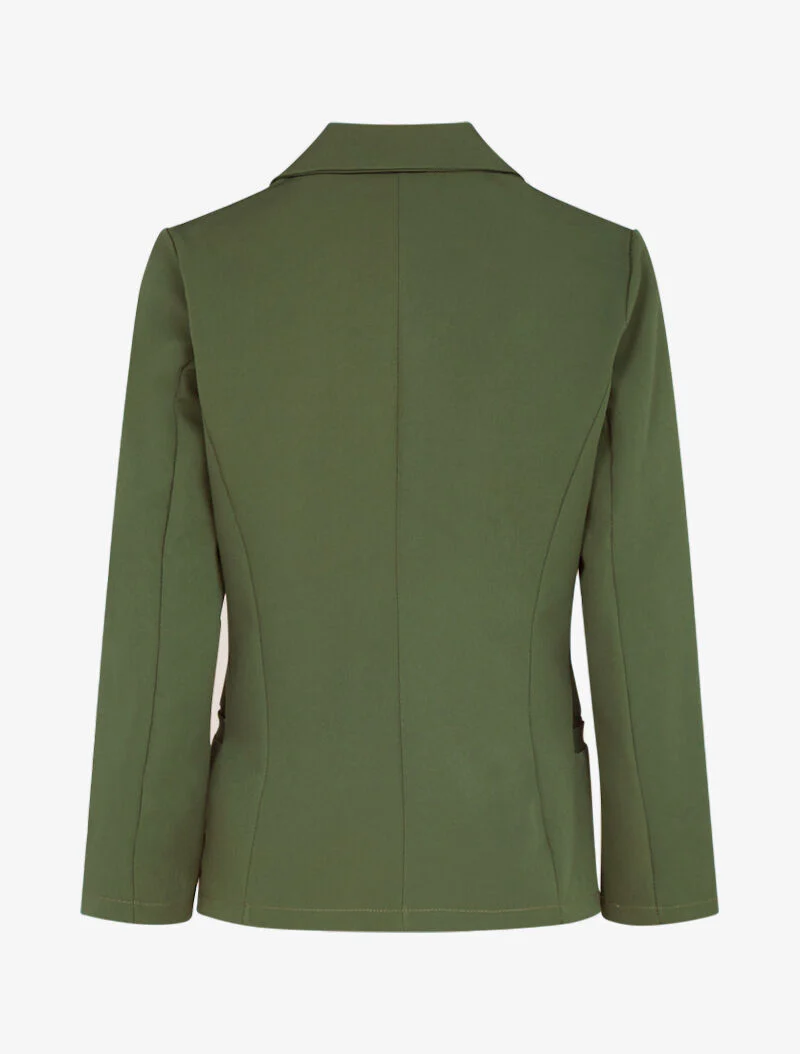 Effen fluïde blazer - kaki - Image 3