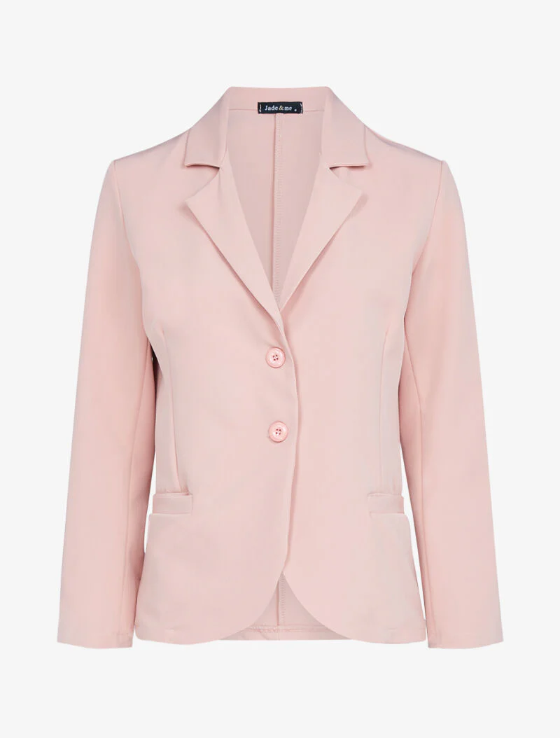 Effen fluïde blazer - roze