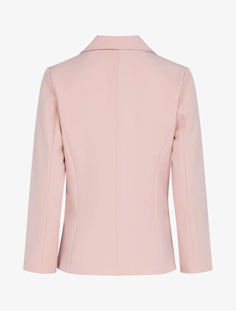 Effen fluïde blazer - roze - Image 2