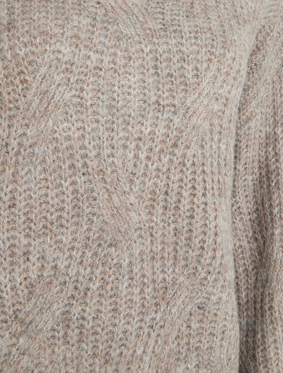 Effen gebreide trui met glinsterend detail - Mol - Image 3