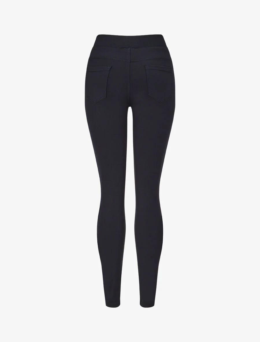 Effen Jegging standaardmaat slim fit - Donkerblauw - Image 2