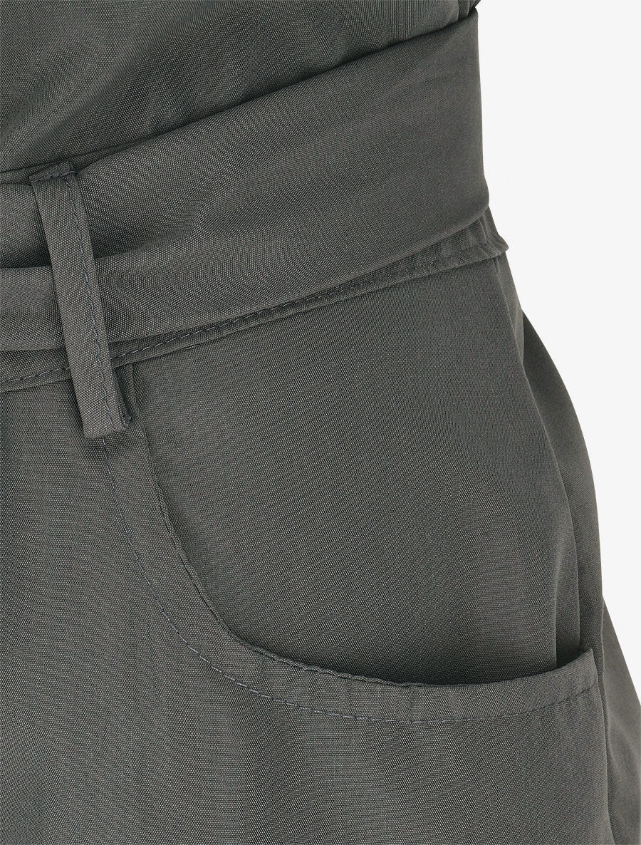 Effen jumpsuit zonder mouwen - Grijs kaki - Image 3