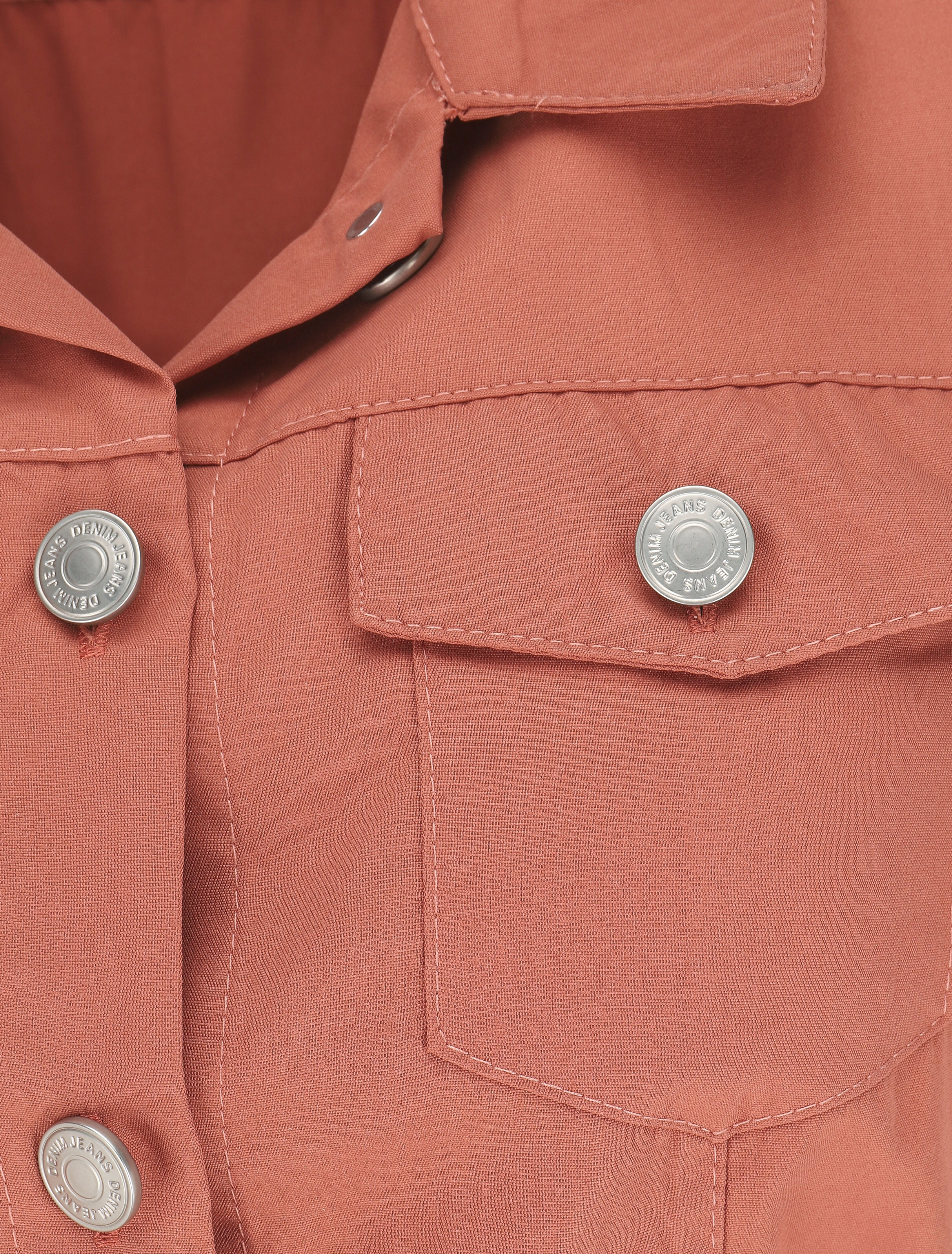 Effen jumpsuit zonder mouwen - Oudroze - Image 3