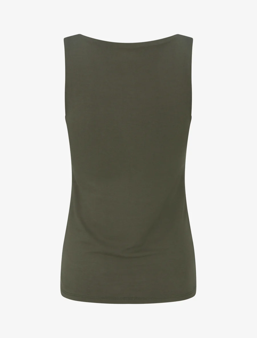 Effen klassiek tanktop - Kaki - Image 2