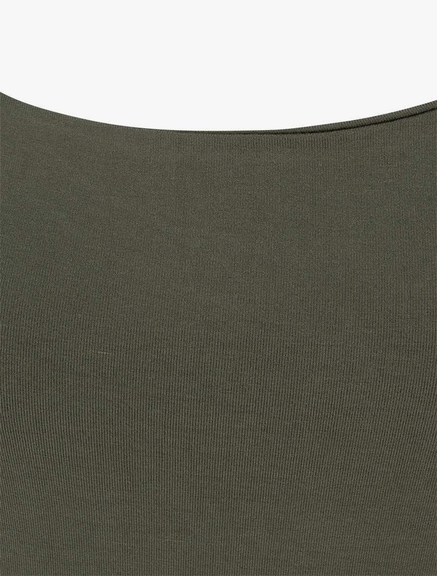 Effen klassiek tanktop - Kaki - Image 3