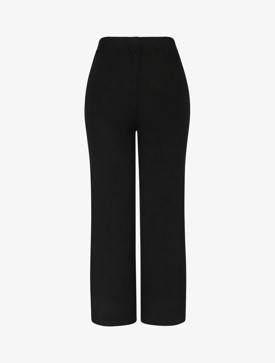 Effen mesh broek - Zwart - Image 2