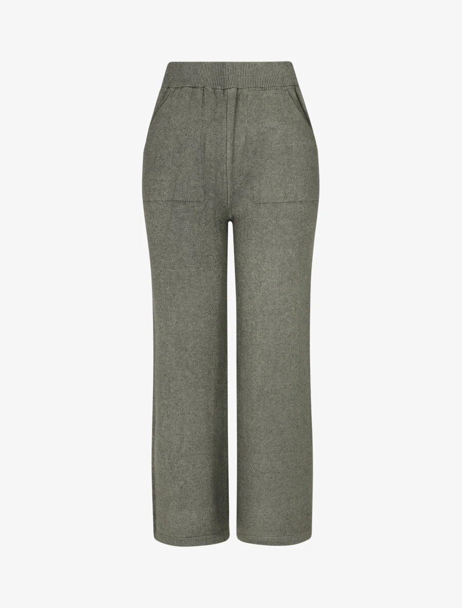 Effen mesh broek - Khaki